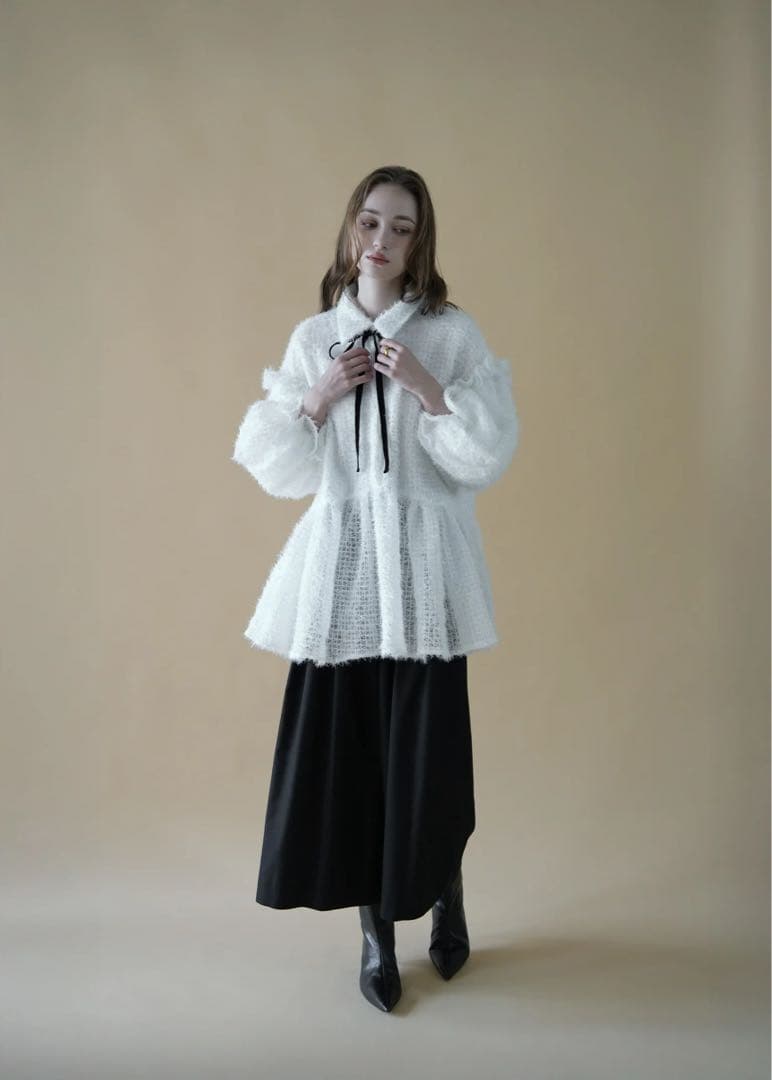 トップス acka. fluffy volume blouse