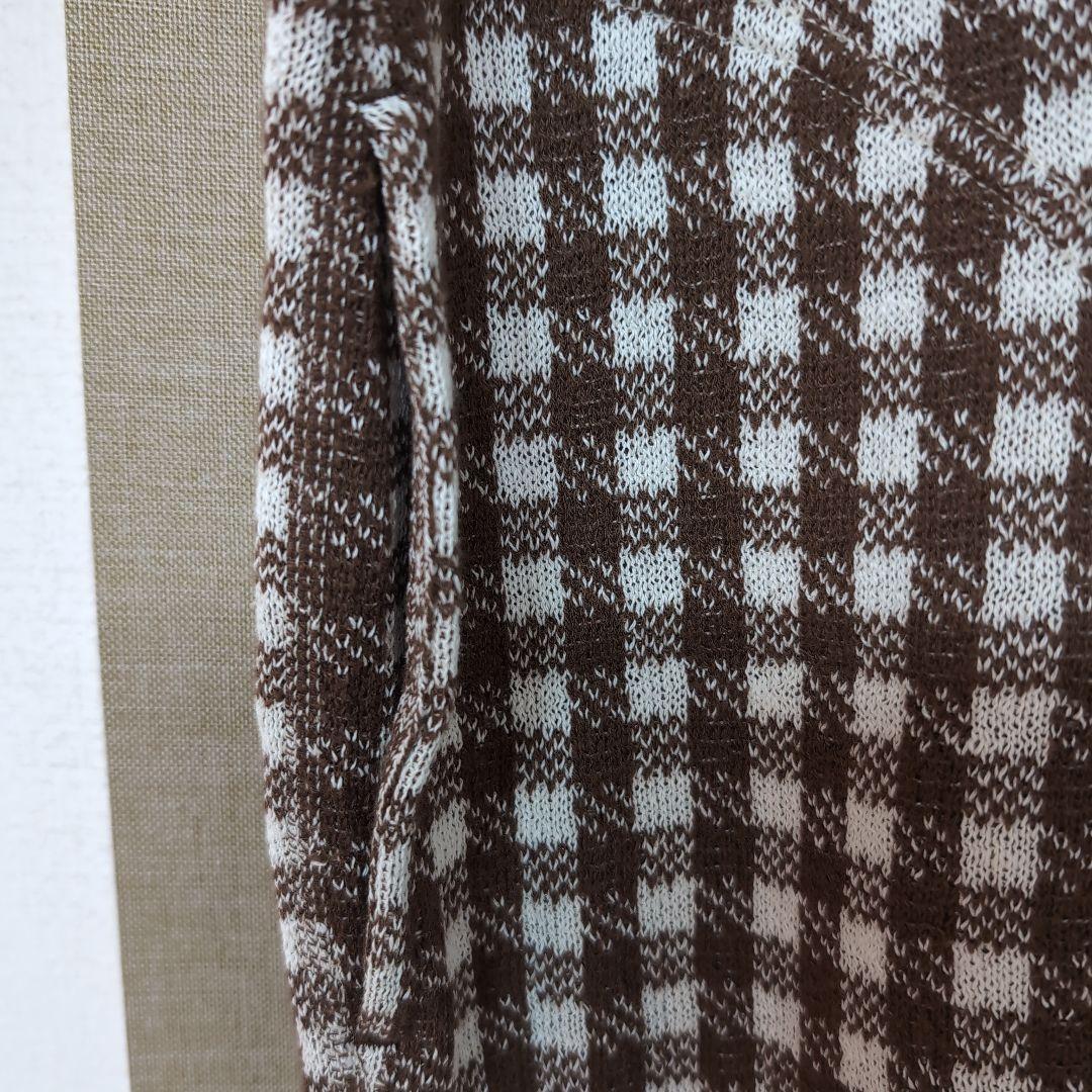 ✨️1/12迄出品✨️45R✨️新品✨️ギンガムジャカードのMドレス