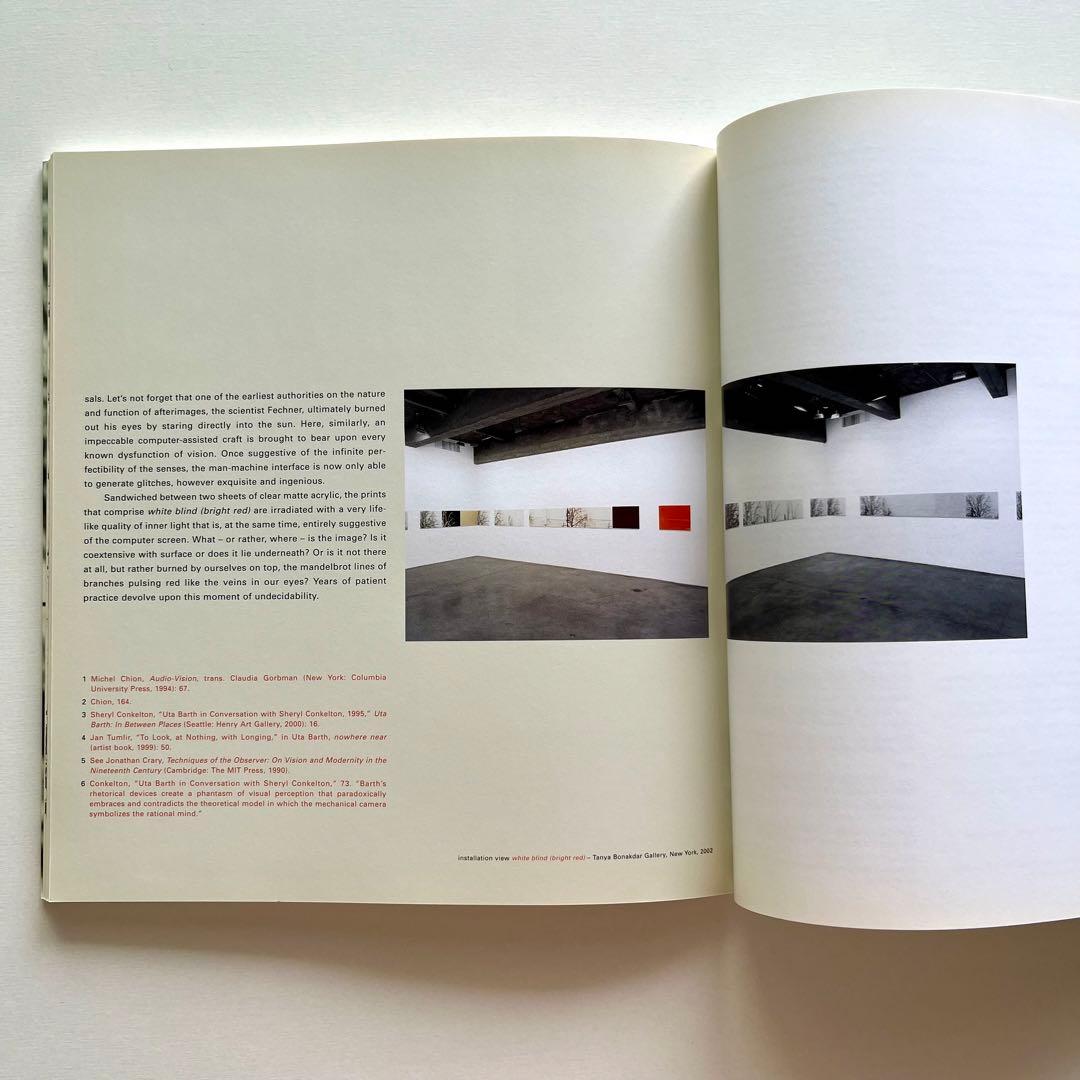 Uta Barth 写真集 White Blind (Bright Red)