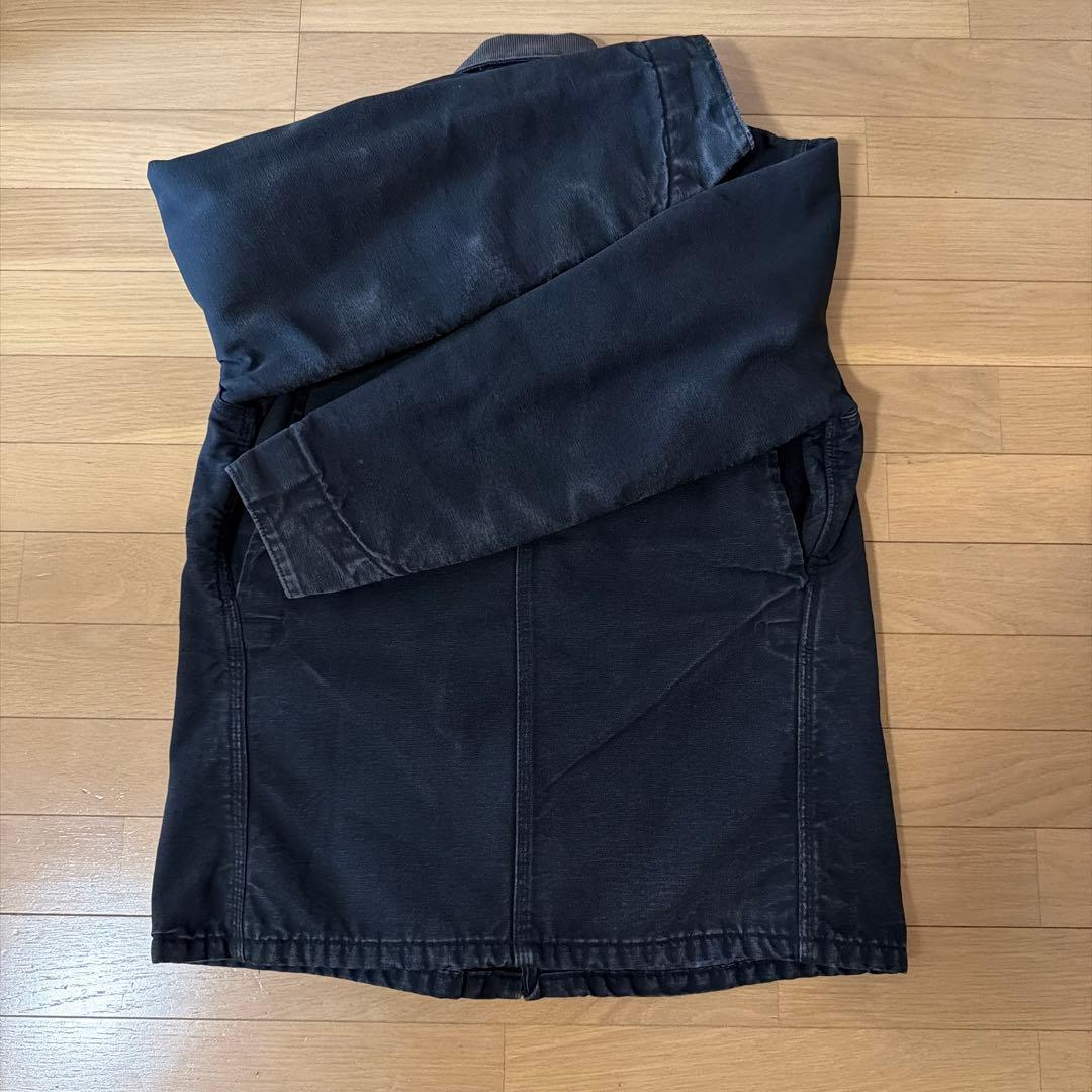 90s USA製 カーハート チョアコート フェード ブラック CB105 40