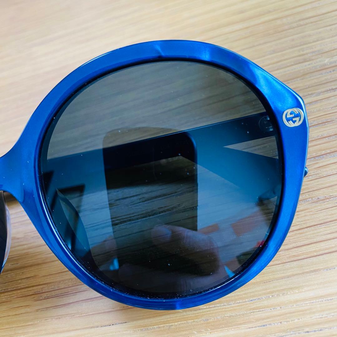 GUCCI 正規品 イタリア製 GG0023SA 青 ブルー サングラス グッチ