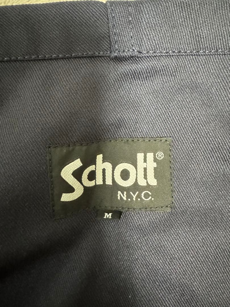 schott ショット オーバーオール フロントジッパー付き