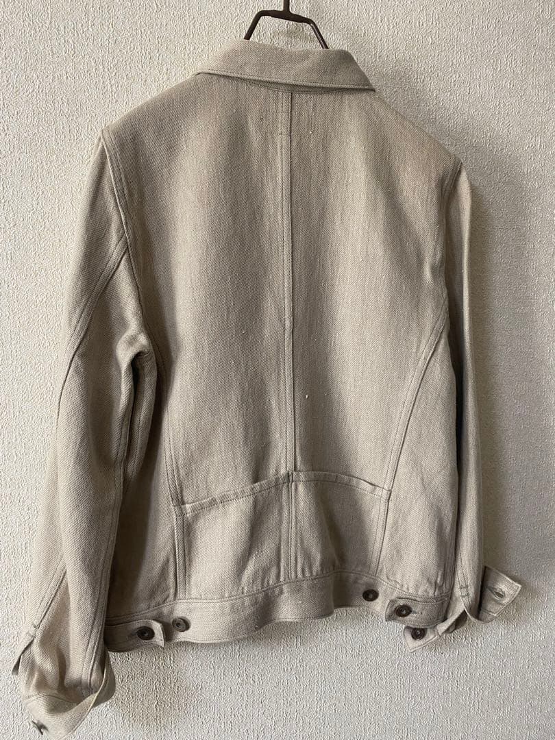 Vlas Blomme リネンデニムジャケット