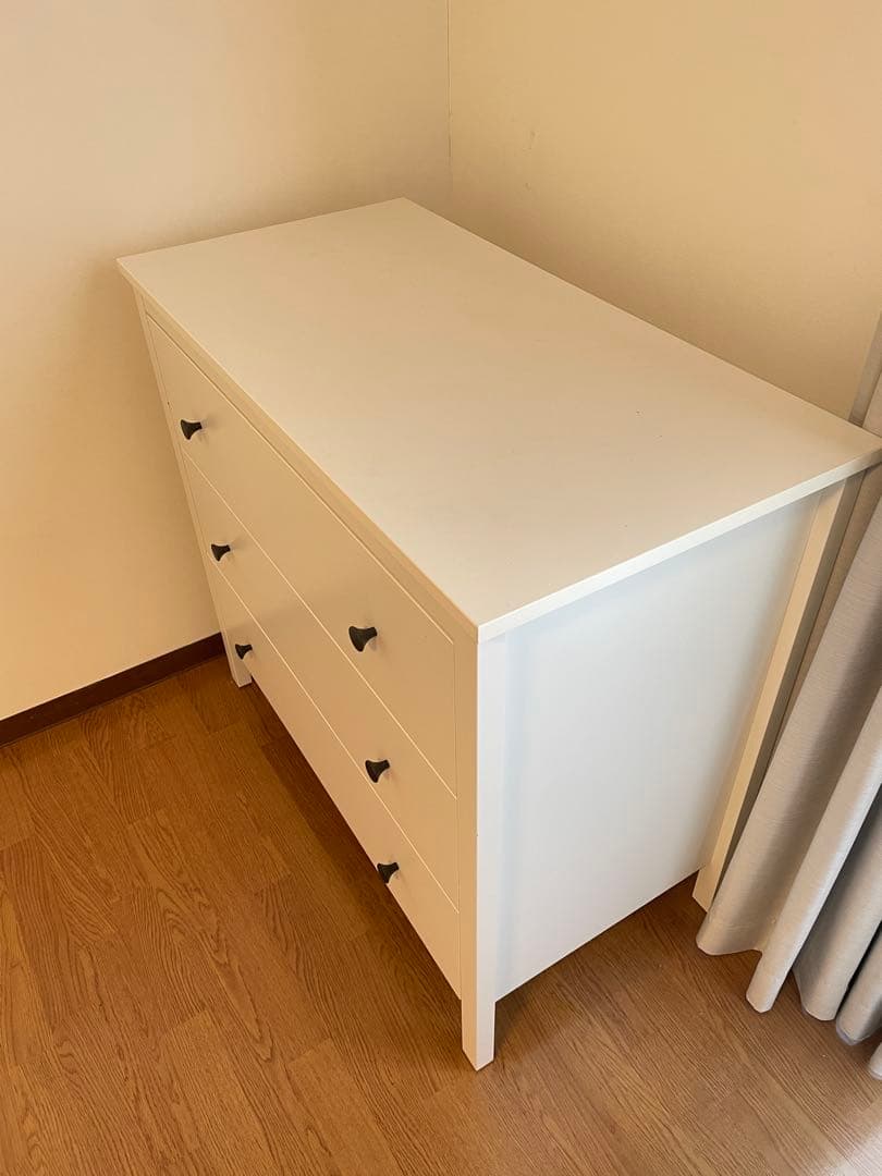廃盤超美品　IKEA コッパン KOPPANG 3段チェスト　木製　ホワイト