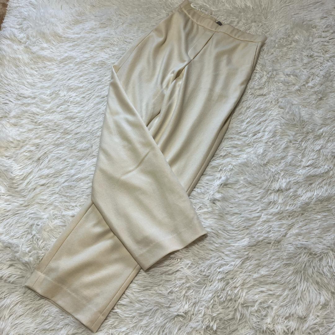 【新品・タグ付き】Theory luxe ウールワイドパンツ 白（サイズ：40）