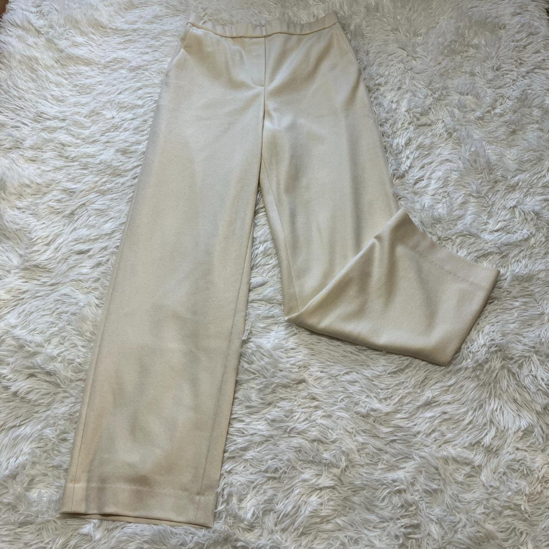 【新品・タグ付き】Theory luxe ウールワイドパンツ 白（サイズ：40）