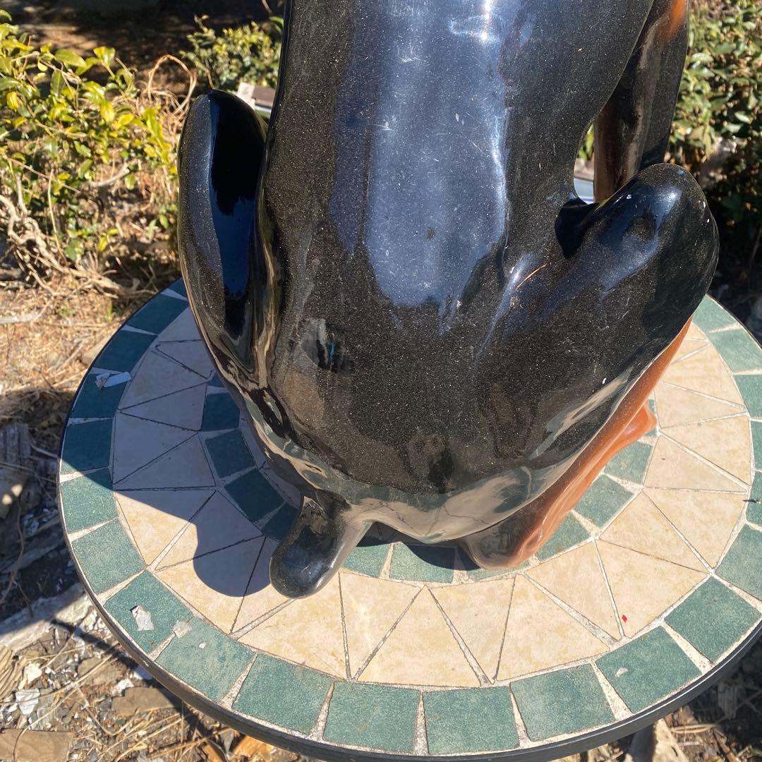 中古　樹脂製　ドーベルマン　置物　高さ83cm