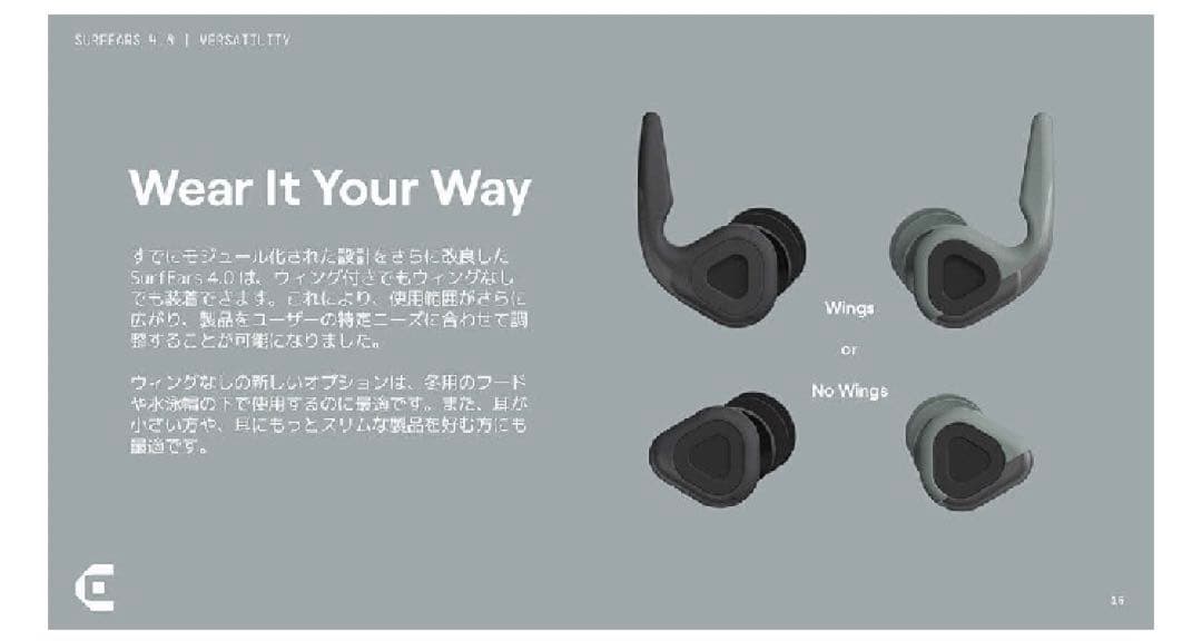 SURFEARS 4.0 サーフイヤー　音が聞こえる耳栓　Coral/