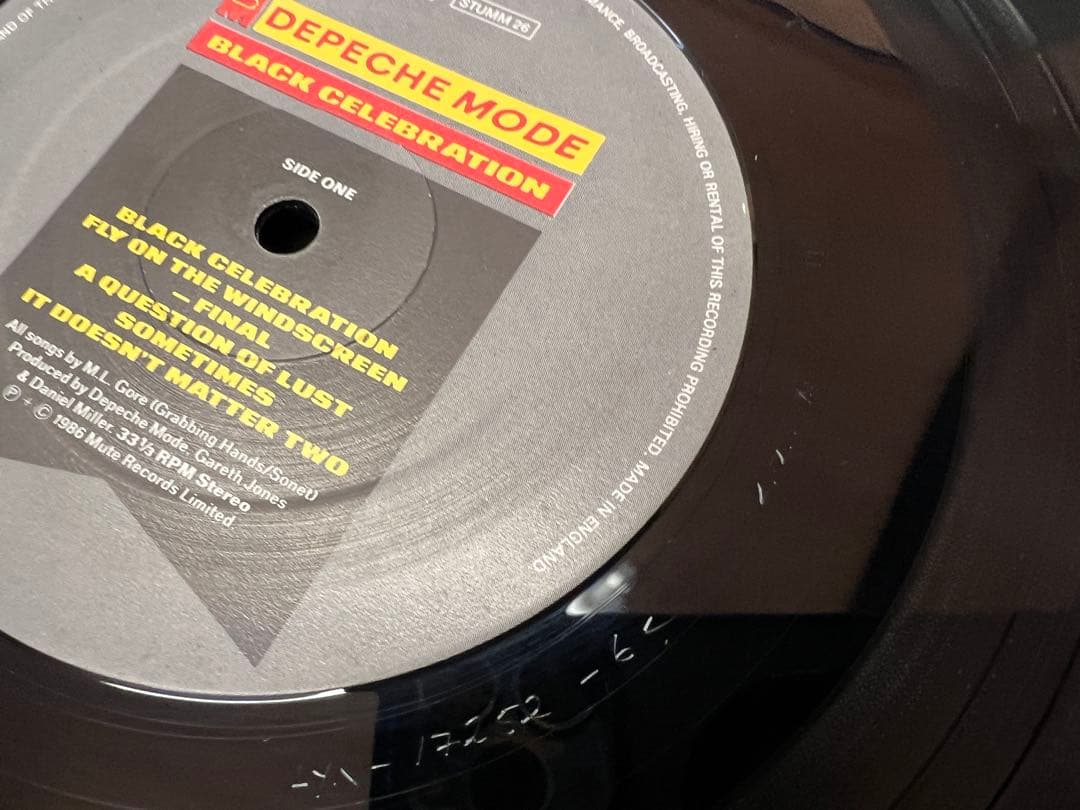Depeche Mode ブラック・セレブレーション LP洋楽P-13279