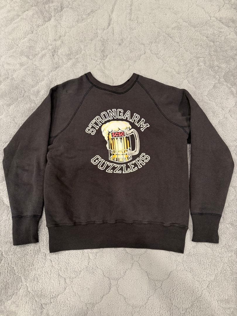 【サイズ表記L】ジョングラッコー×ウエアハウス　スウェット　ブラック