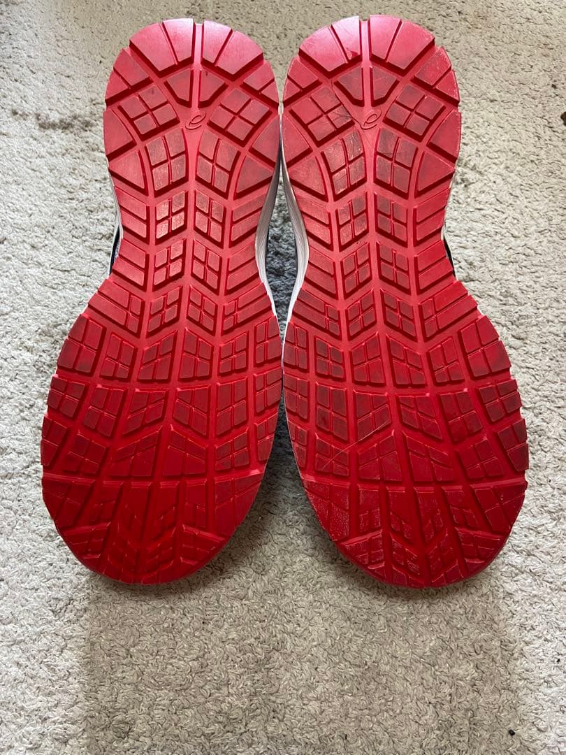 ASICS 安全靴 JSAA合格品 グレー/レッド