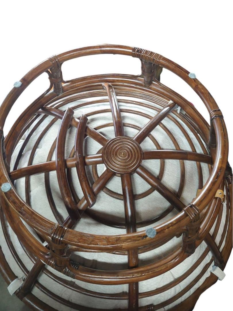 ニトリ　パパサンチェア　ソファ　ベージュ×ダークブラウン