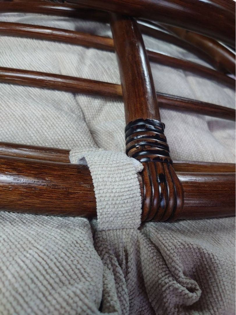 ニトリ　パパサンチェア　ソファ　ベージュ×ダークブラウン