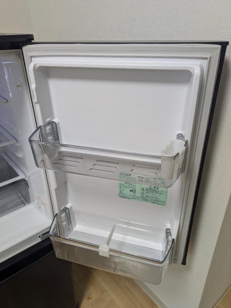三菱 冷蔵庫 MR-P15EG-B1 （冷蔵100L、冷凍46L）
