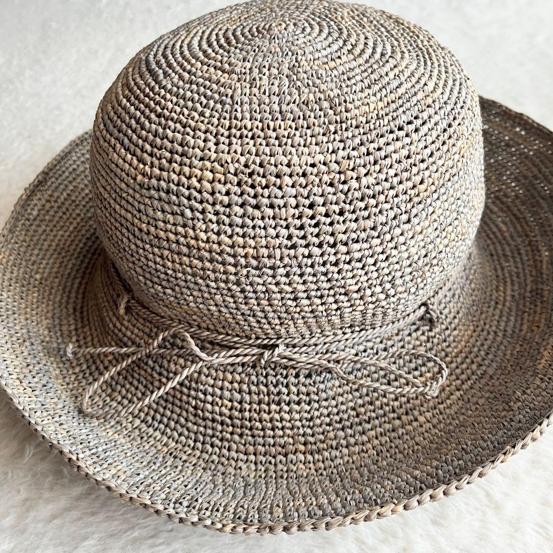 未使用級✨ヘレンカミンスキー プロバンス10 ラフィアハット 麦わら帽子