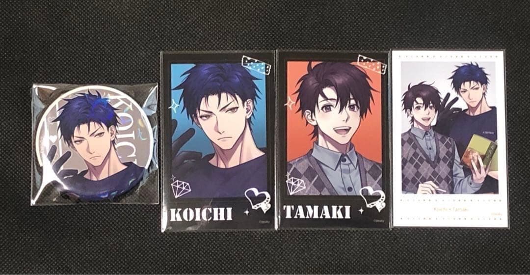 ラスト1 灰色のアルカディア 灰アル チェキ風 ブロマイド 缶バッジ 珠生 亨一