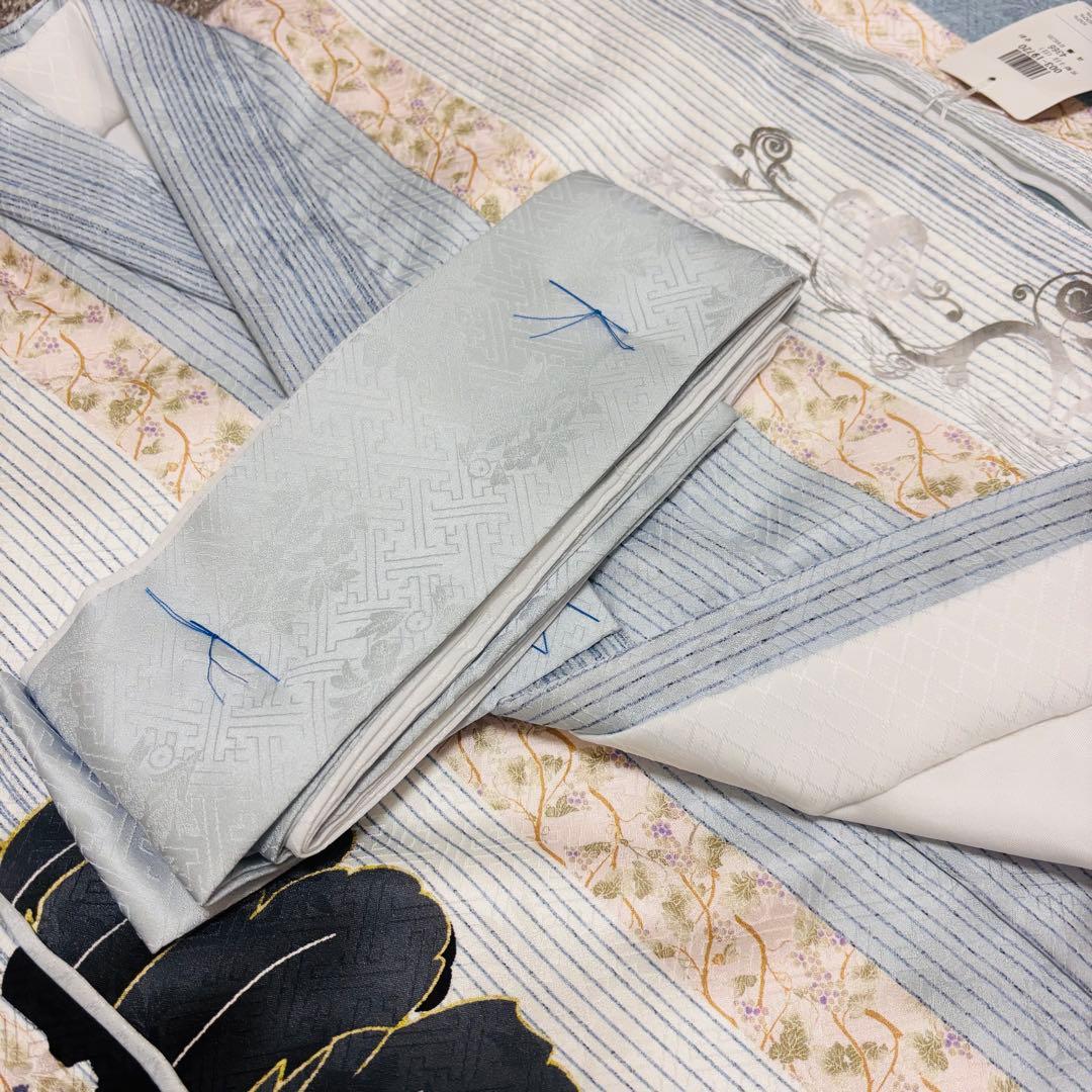 【新品/日本製】正絹 刺繍入り 高級京友禅 お宮参り 男の子 産着 襦袢付 鷹