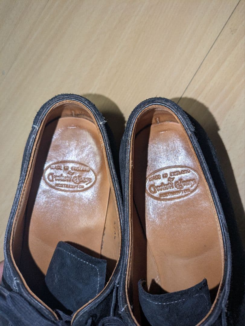 Crockett&Jones クロケットアンドジョーンズ　ブラック　スエード