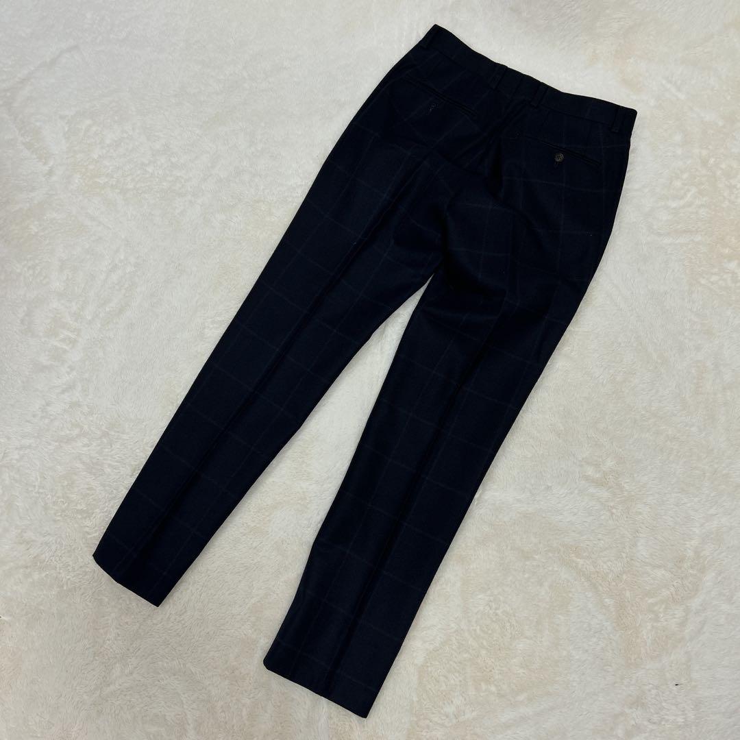 ✨美品✨ 麻布テーラー スリーピース ネイビー チェック S〜M相当