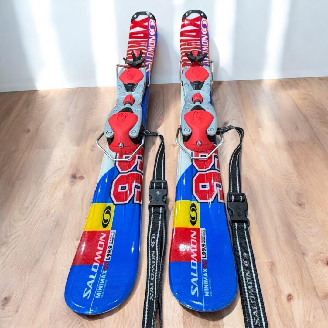 【良品】SALOMON MINIMAX 99cm ショートスキー ファンスキー
