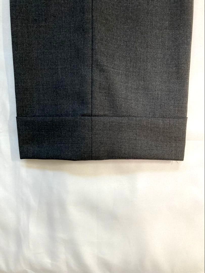 高級 Super120s PT01 ウール スラックス 46 グレー