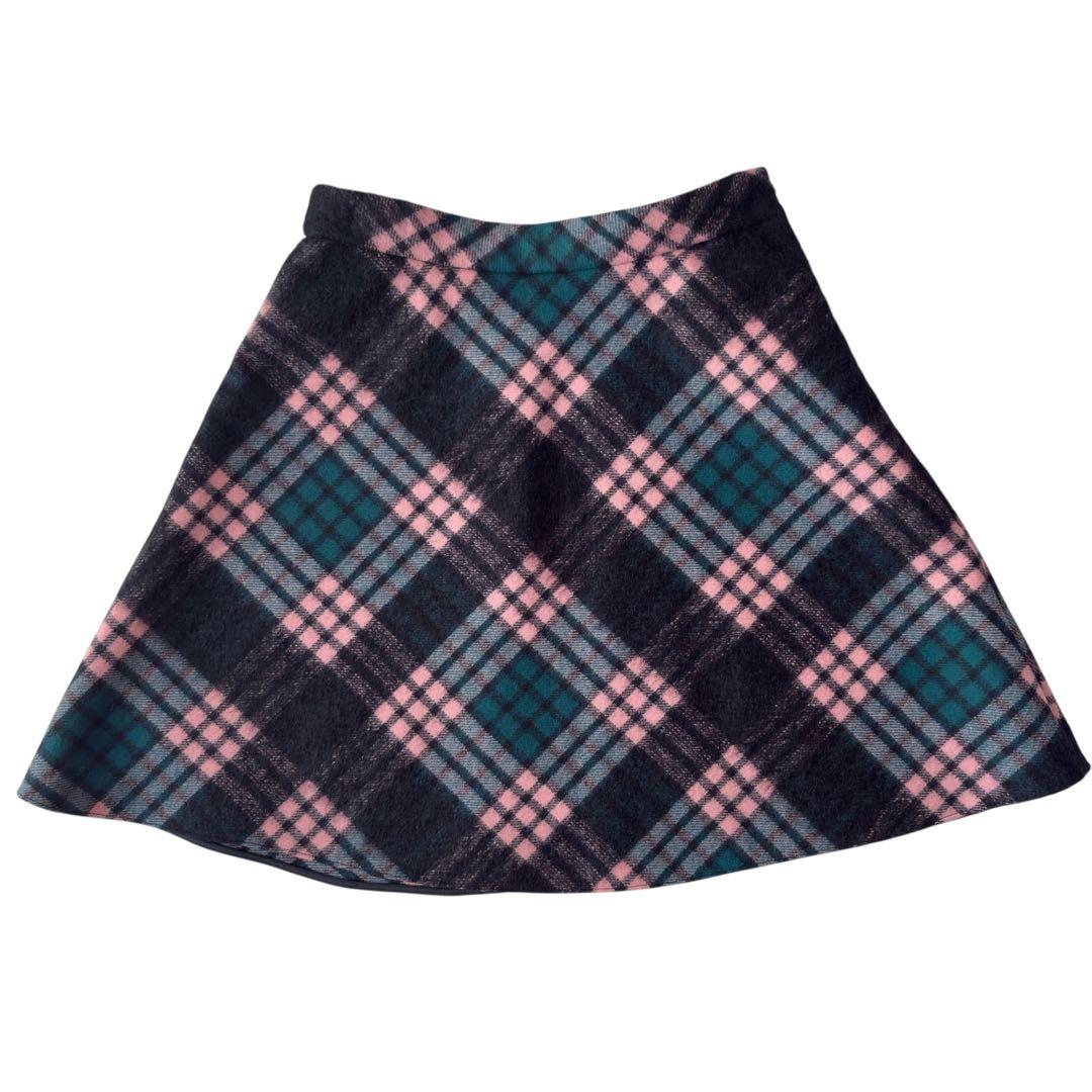 MIU MIU ミュウミュウ スカート 36(S) チェック柄 スカート ウール