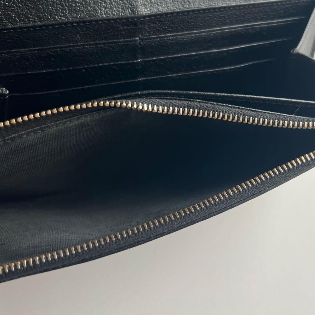 61 極上美品 SAINTLAURENT イヴサンローラン 2つ折り 長財布