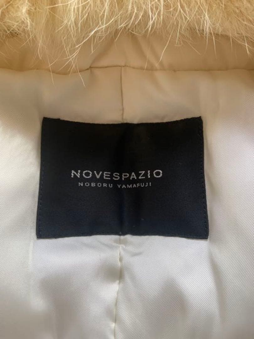 NOVESPAZIO 白　ファー　ダウン