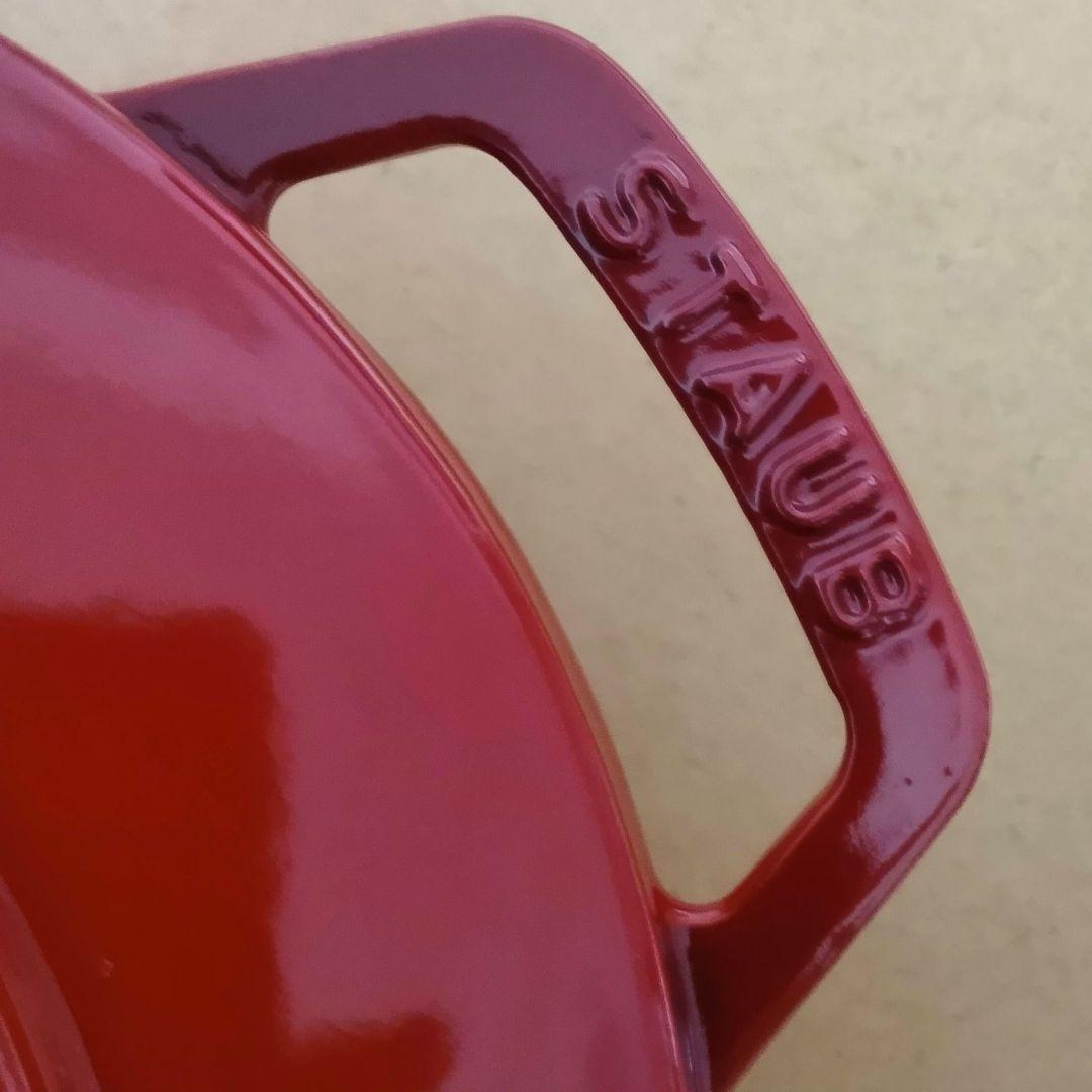 【新品】STAUB Wa-NABE ワナベ M 18cm　チェリー