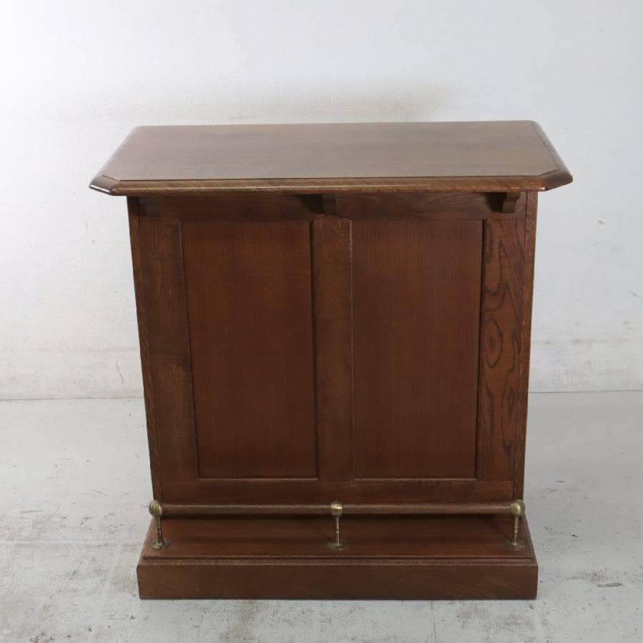 葉山ガーデン オーク材 収納付き カウンターテーブル 幅90cm ホームバー