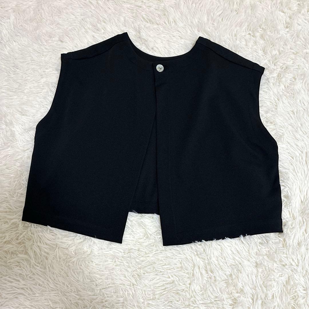23AW✨BEARDSLEY ムーンライクショートベストジレ　訳あり美品