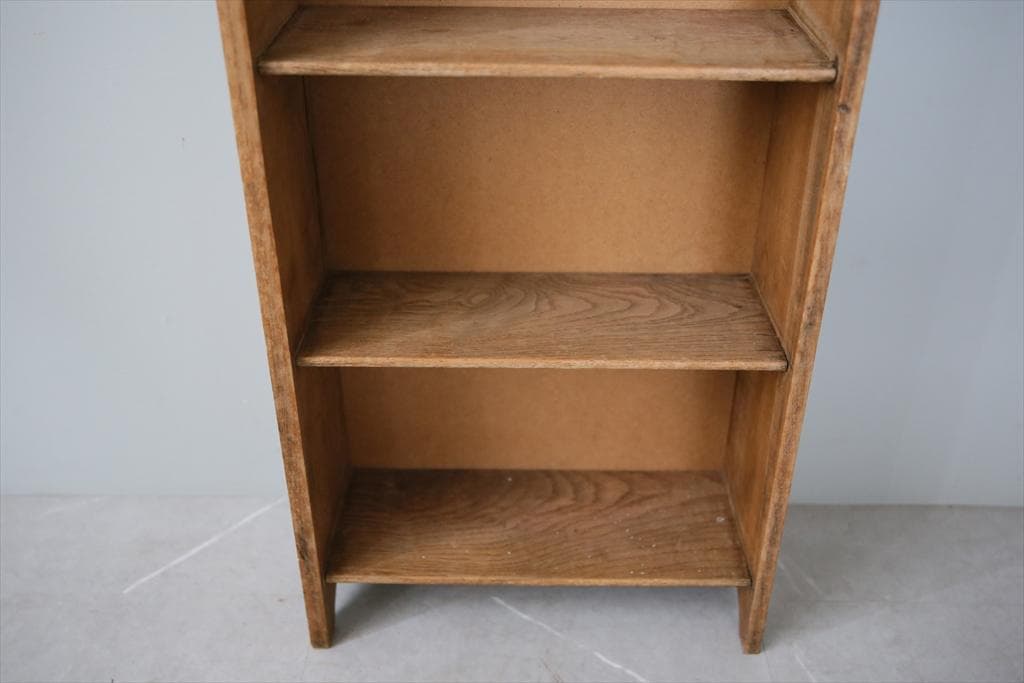 英国アンティーク木製ブックシェルフ/本棚/飾り棚/ラック/テーブル(88-110