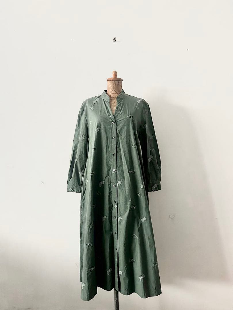 【美品】mina perhonen　laundry　choucho　ワンピース