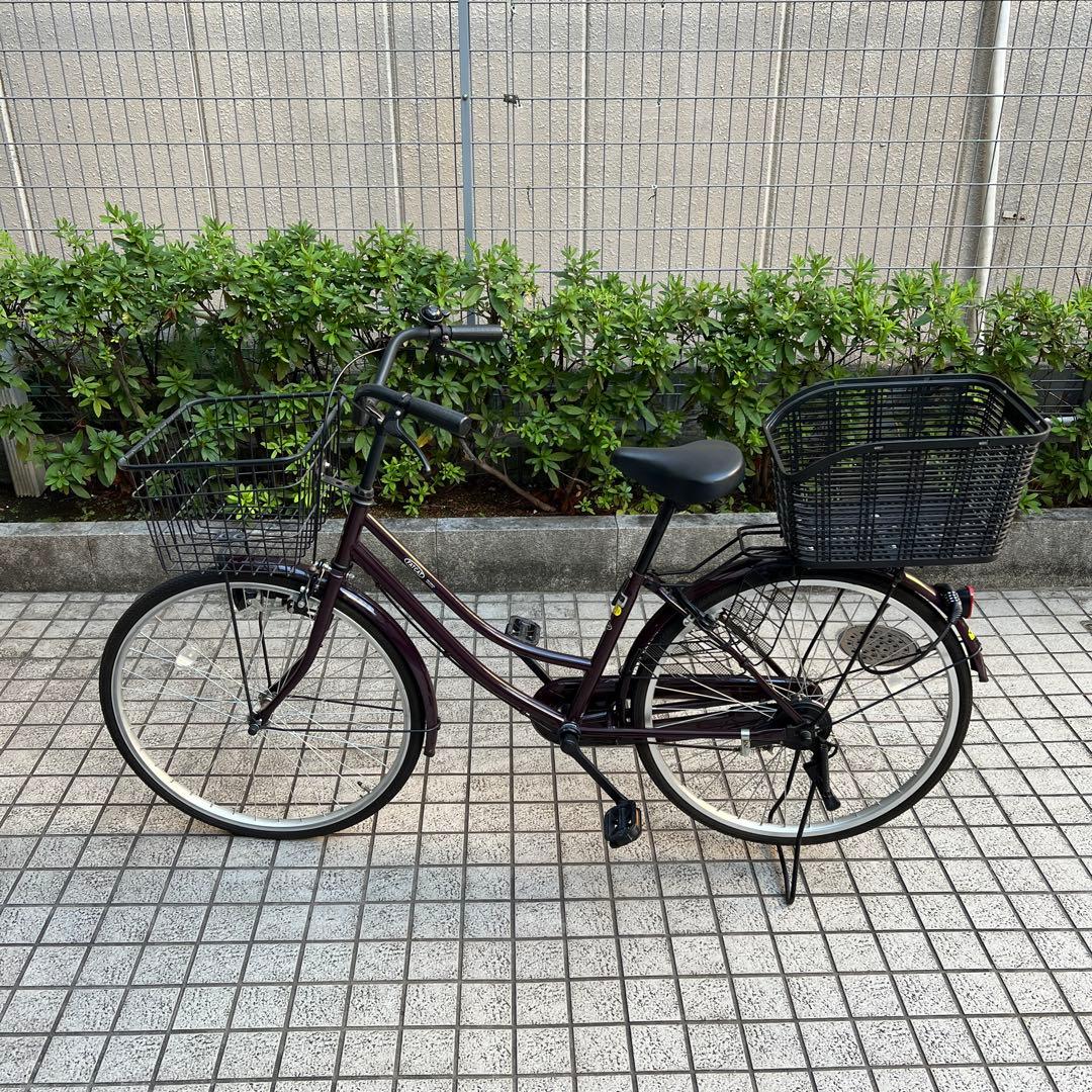 ★東京台東区 引取り限定★美品★ママチャリ　26㌅　自転車　カゴ付き