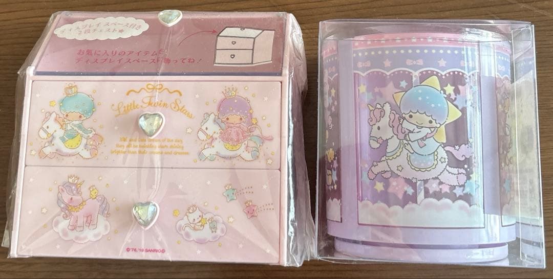 キキララチェスト・まわるペンスタンド【2点セット・バラ売り不可】