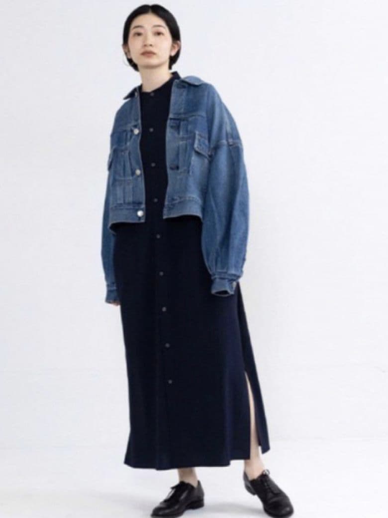 2023SS HYKE ハイク　バルーンスリーブデニムジャケット　1