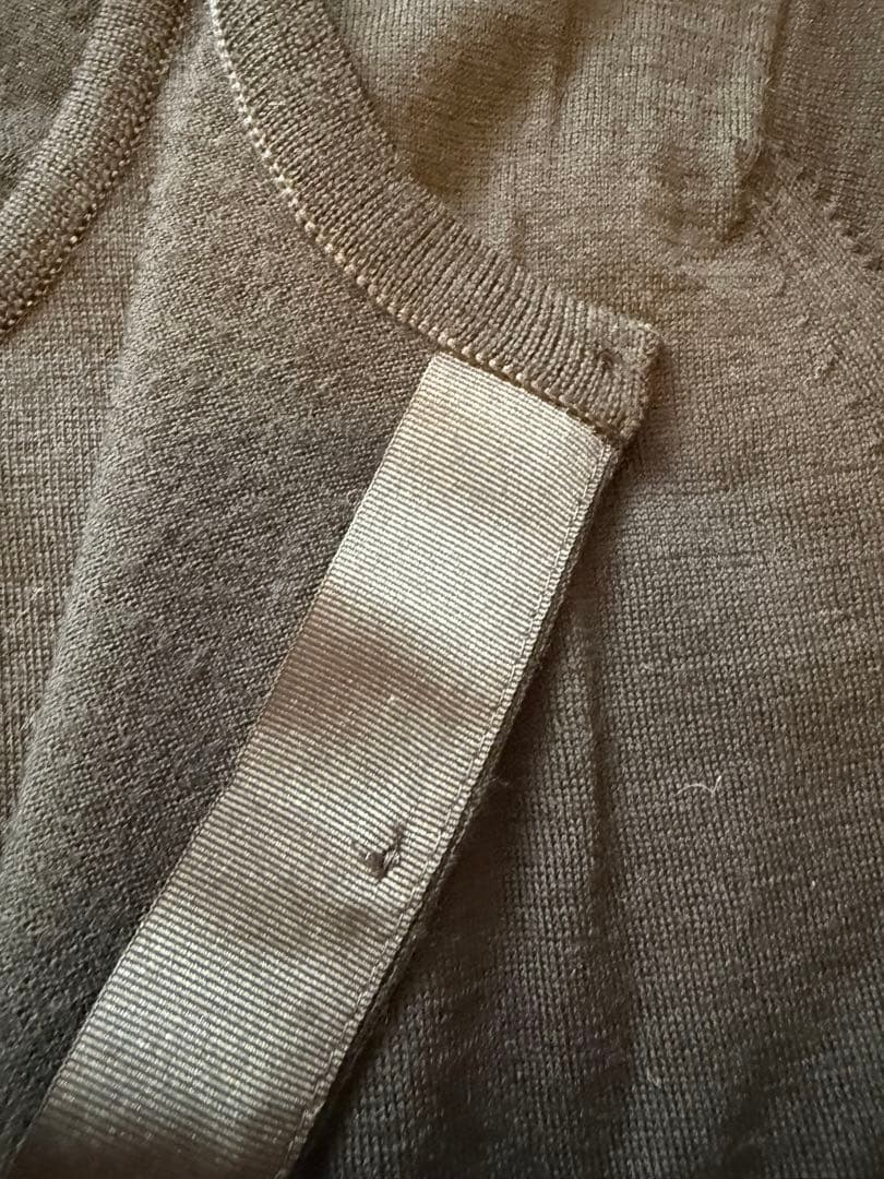 ジョンスメドレー メリノウール アンサンブル 黒 S カーディガン、ニット