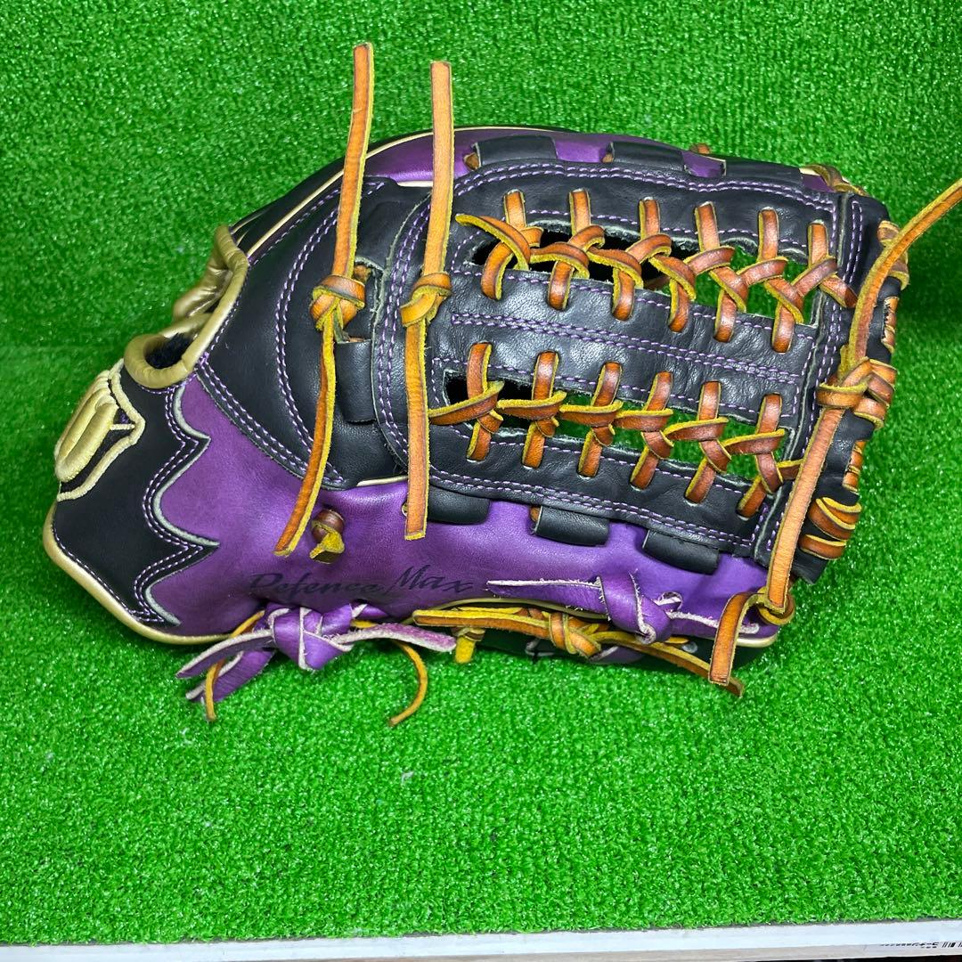 ウィルソン D-MAX 軟式用 内野手用 大人用 グローブ パープル 紫
