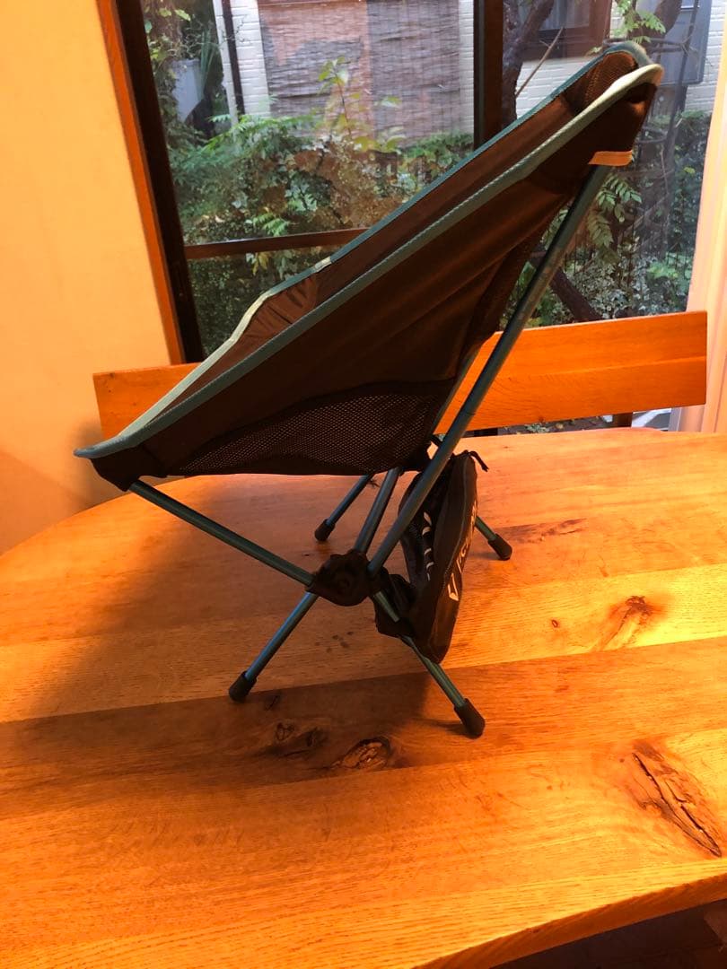 Helinox アウトドアチェアワン　ブラック/ブルー