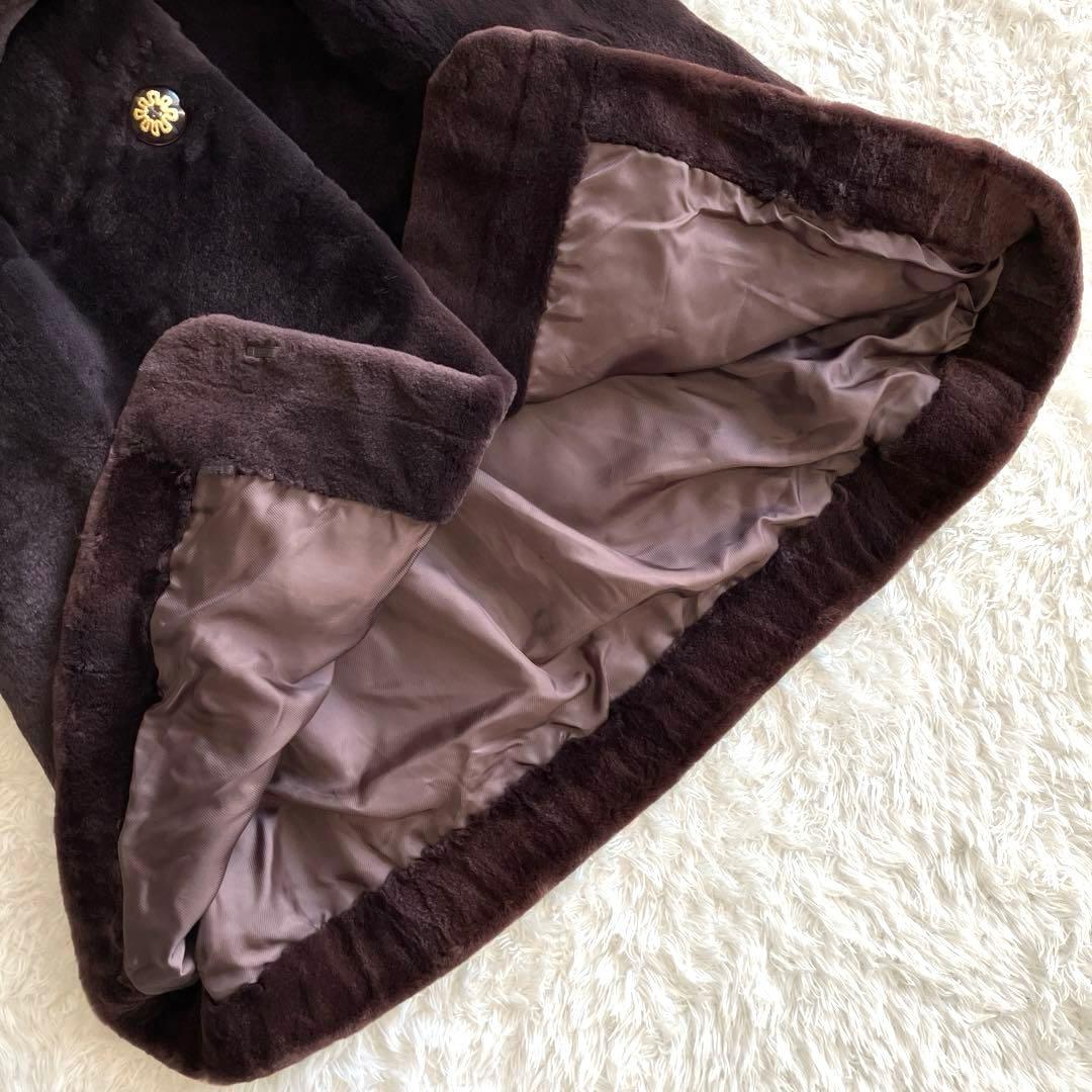 SAGA MINK 高級ミンクファーロングコート　ライトパープル