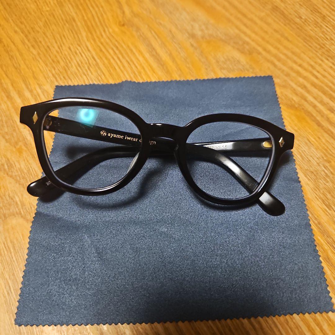 ayame NEWOLD 眼鏡 メガネ ブラック 黒縁 49◻︎21