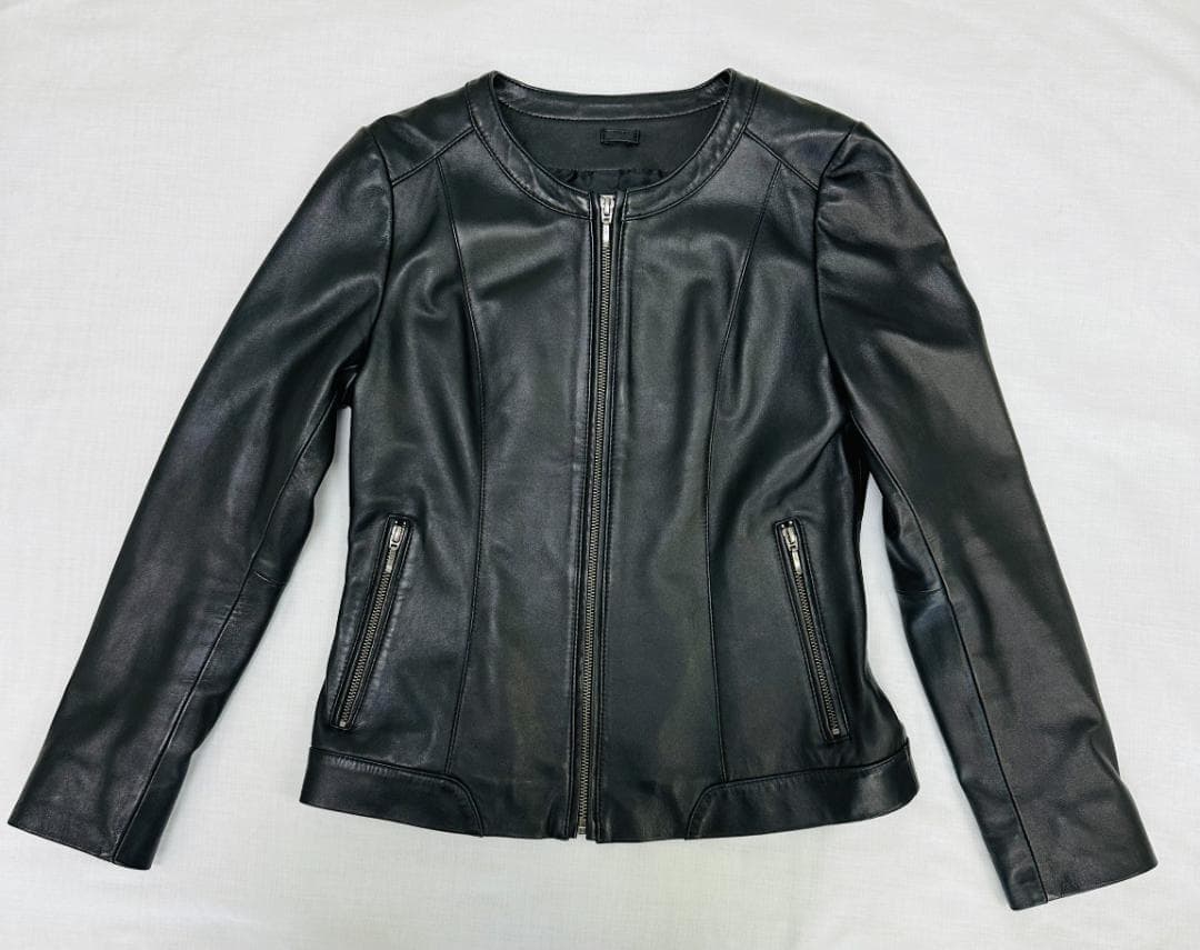 【極美品】ソークロース レザージャケット ファー付ダウンベストセット S 黒