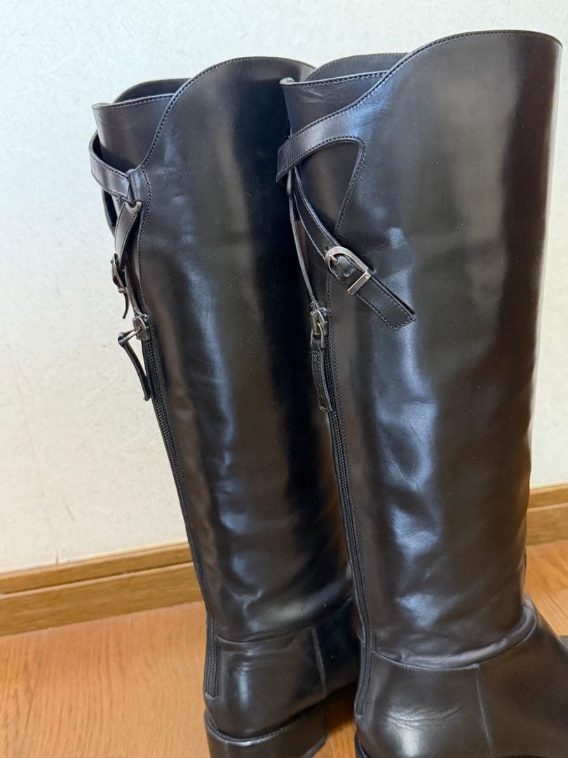 SARTORE ロングブーツ　ジョッキー　黒　サルトル　39