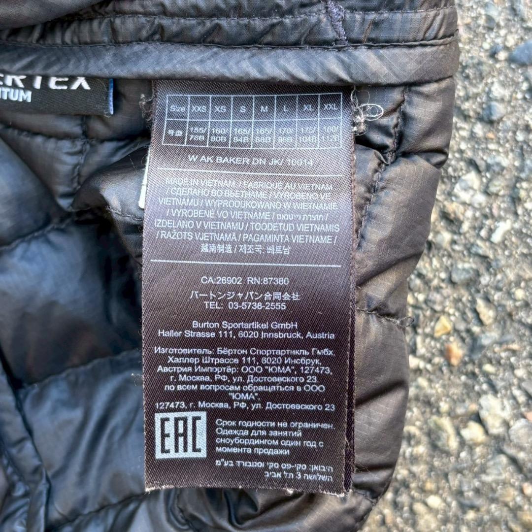 BURTON ak バートン ダウンジャケット ドローコード　フード取り外し可能