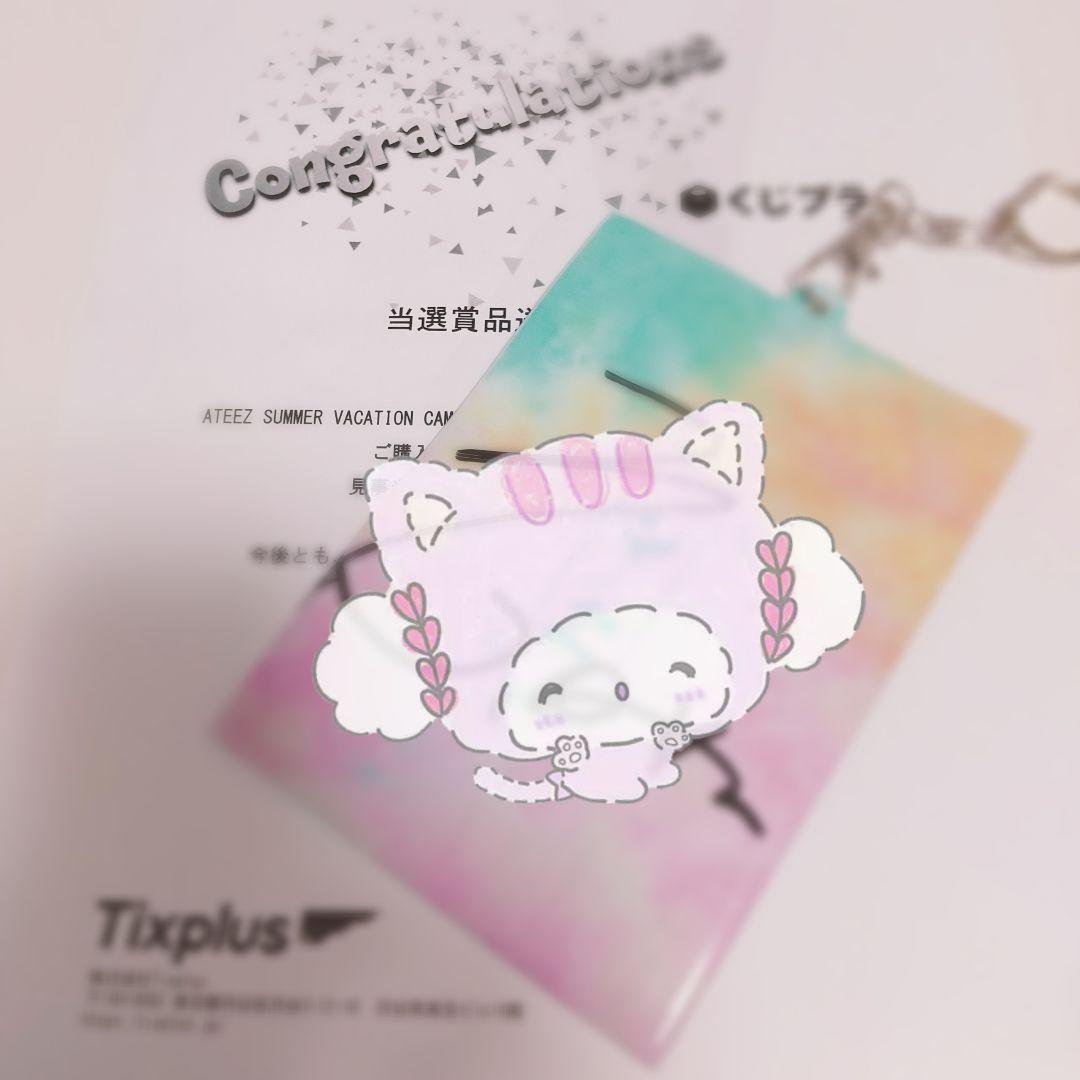 ATEEZ ホンジュン 直筆サイン入り フォトケースキーホルダー