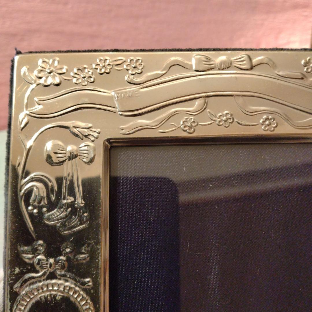 めめ　イギリス製　純銀　ベビーフォトフレーム