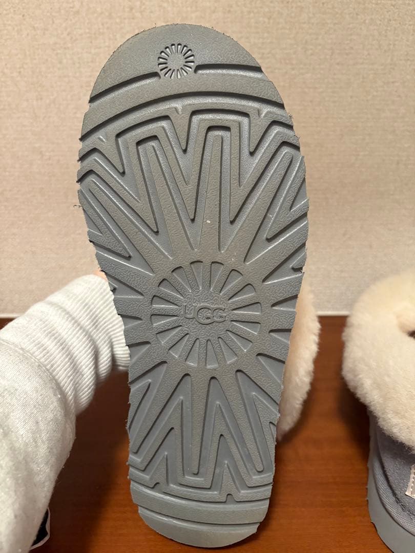 【更に更に値下げしました】UGG グレー ムートンブーツ 23センチ