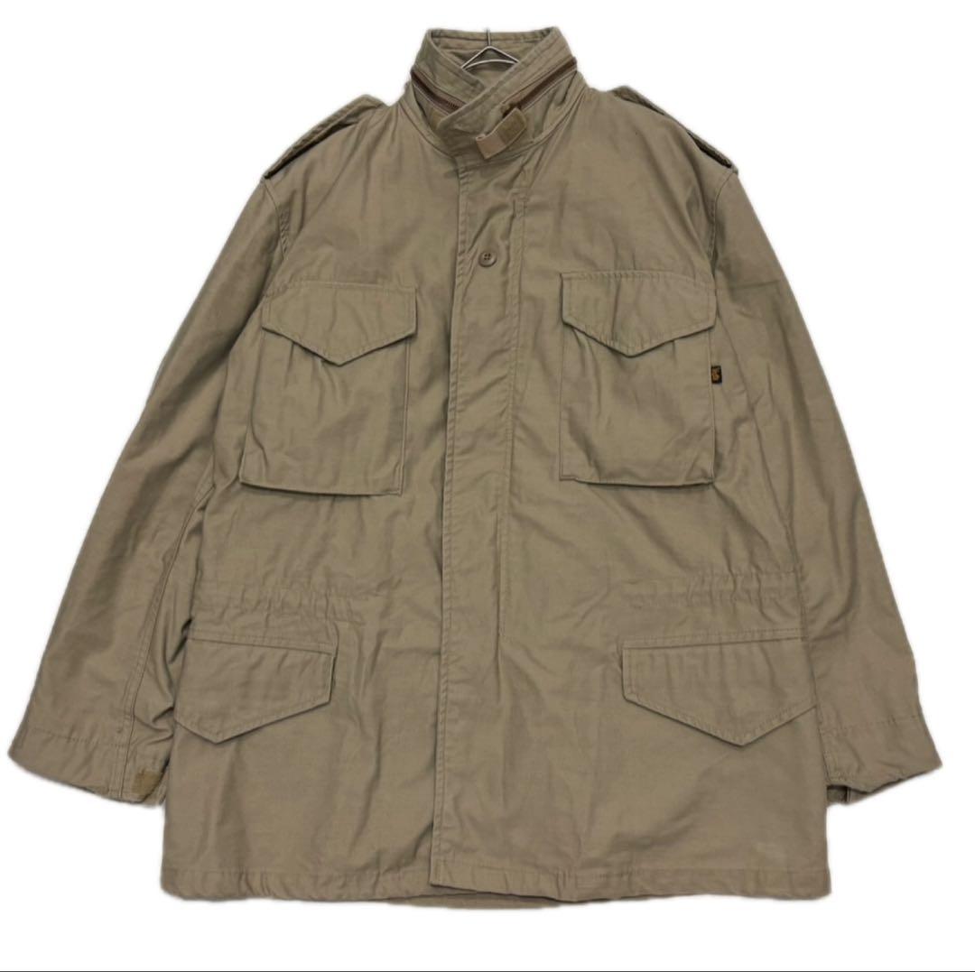 ALPHA 美品 90s ビンテージ アメリカ製 M-65 ジャケット ベージュ