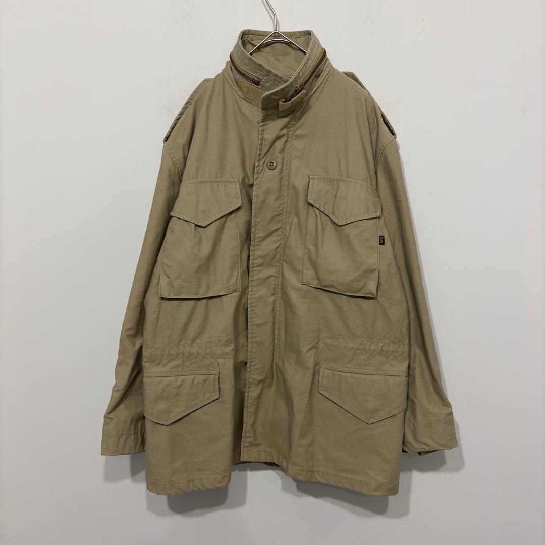 ALPHA 美品 90s ビンテージ アメリカ製 M-65 ジャケット ベージュ