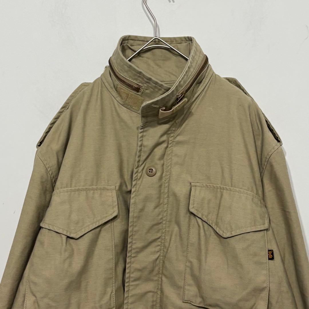 ALPHA 美品 90s ビンテージ アメリカ製 M-65 ジャケット ベージュ
